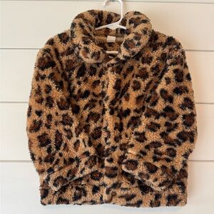 Boutique toddler cheetah faux fur jacket!
